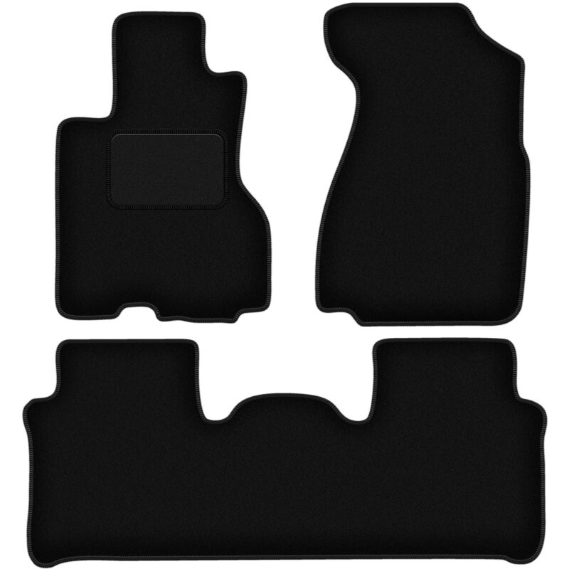 Tapis de sol en velours noir pour : Honda CR-V II SUV (2001-2006)