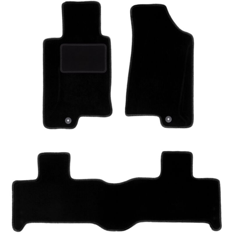 Tapis de sol en velours noir pour : Hummer H3 SUV (2005-2010)