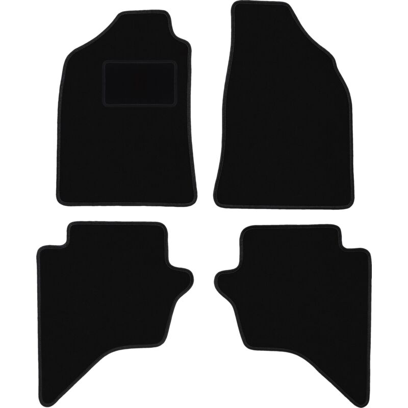 Tapis de sol en velours noir pour : Mazda BT-50 pick-up (2007-2012)