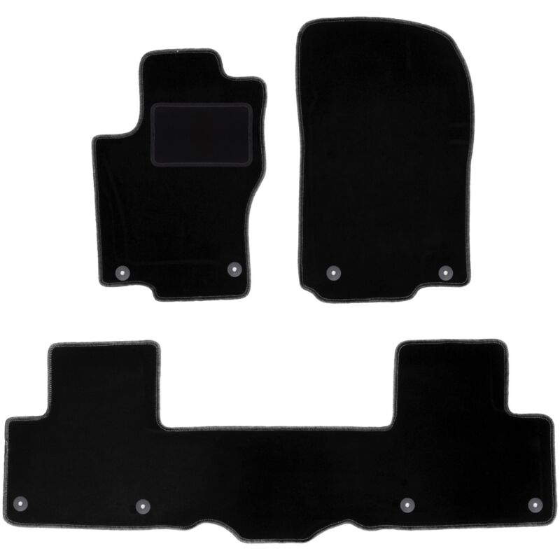 Tapis de sol en velours noir pour Mercedes ML III W166 / GLE W166 SUV (2011-2015)