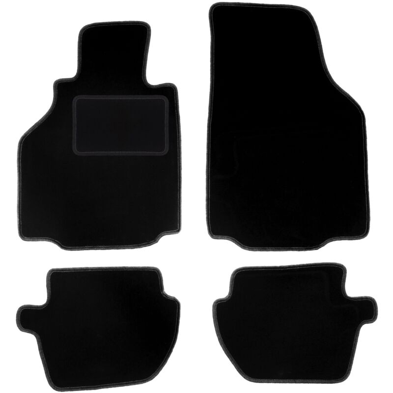 Tapis de sol en velours noir pour : type Porsche 911. 996 coupé (1997-2004)