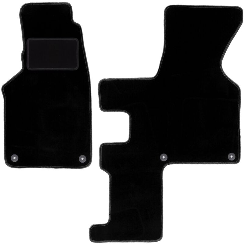 Tapis de sol en velours noir pour Volkswagen Transporter T4 Caravelle manuel (1993-2001)