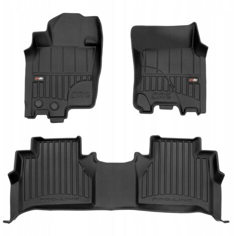 Tapis de sol et de porte en caoutchouc pour Nissan Navara 4 2014-2022 3D TROUGH