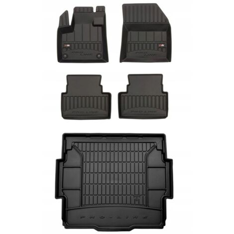 Tapis de sol et tapis de coffre en caoutchouc 3D SET Citroën C5 Aircross à partir de 2018