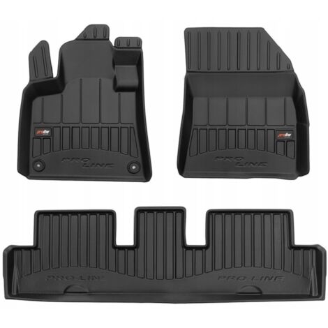 Tapis de sol et tapis de sol en caoutchouc Citroën C4 Grand Picasso 2 2013-2019 Plateaux 3