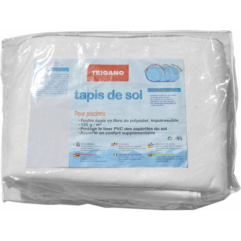 Tapis de sol feutre 6,00 x 10,30 m pour piscine