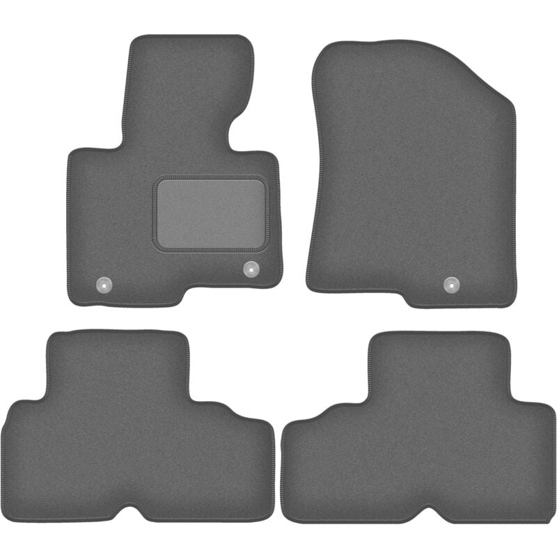 Tapis de sol graphite pour monospace Kia Carens IV (2013-2018)