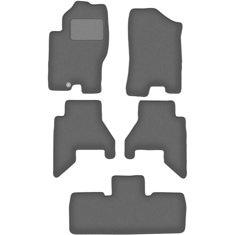 Tapis de sol graphite pour Nissan Pathfinder 7 places (avant restylage) (2005-2010)