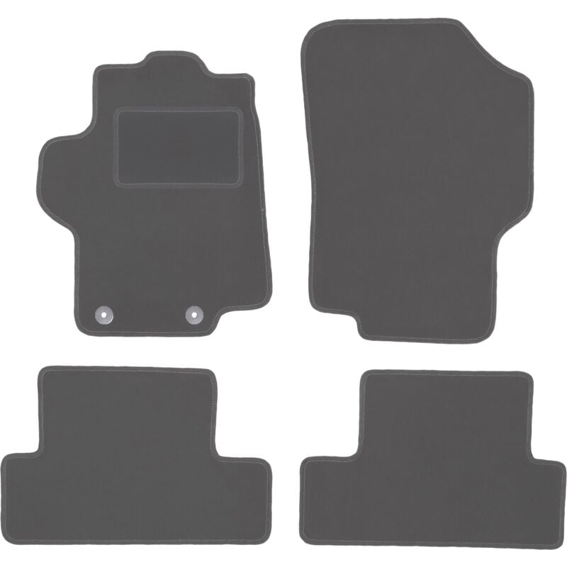 Tapis de sol graphite pour Peugeot 1007 monospace (2004-2009)