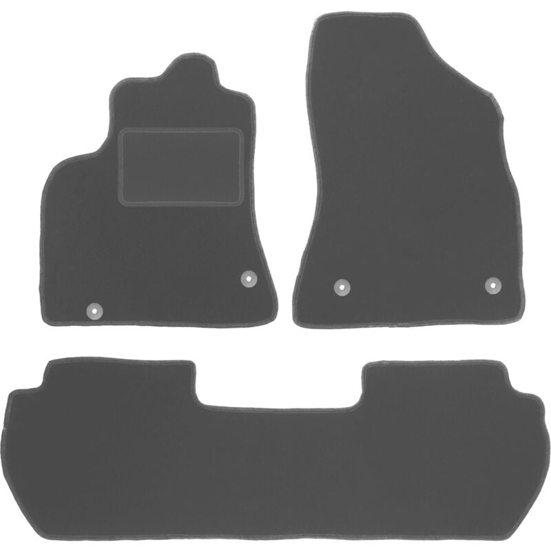 Tapis de sol graphite pour Peugeot Partner II Tepee (2008-2018)