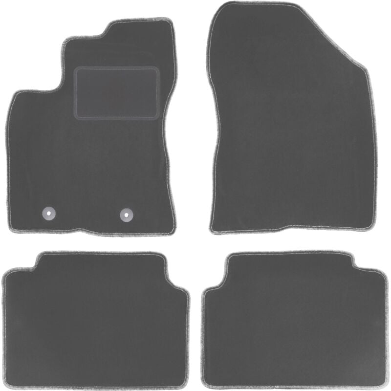Tapis de sol graphite pour Toyota Avensis III T27 break, berline, liftback (2009-2013)