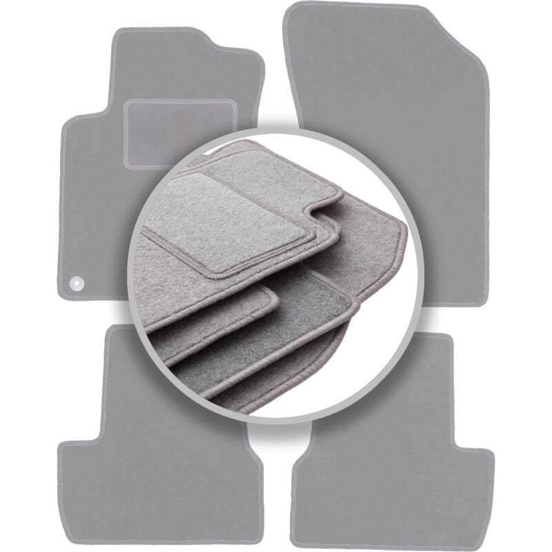Tapis de sol gris cendré pour Citroën C3 II berline (2009-2016)