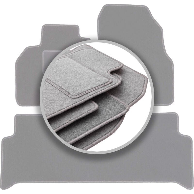 Tapis de sol gris cendré pour monospace Renault Scenic II (2003-2009)
