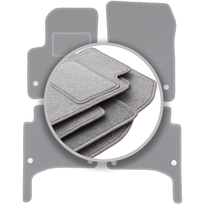 Tapis de sol gris cendré pour Porsche Cayenne I SUV (2002-2010)
