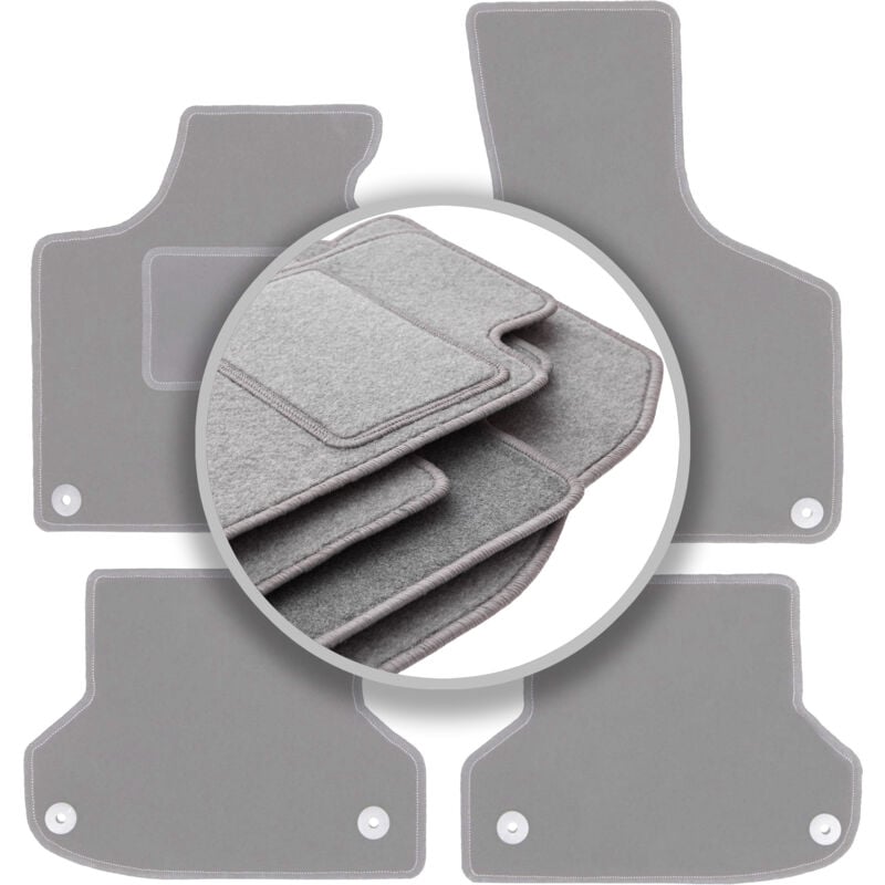 Tapis de sol gris pour Audi A3 8P berline, sportback, cabriolet (2003-2011)