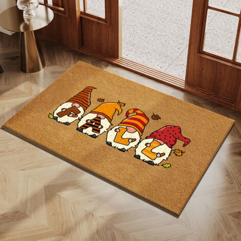Tapis de sol imitation cocotier, paillasson d'entrée imprimé en couleur UV, paillasson coloré imitation cocotier