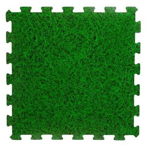 Tapis de sol modulable 8 dalles herbe