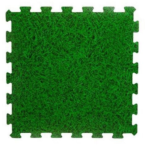 Tapis de sol modulable 8 dalles herbe - Vert