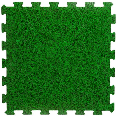 Tapis de sol modulable en mousse - 8 pièces - L 50 x l 50 cm - Vert - Livraison gratuite