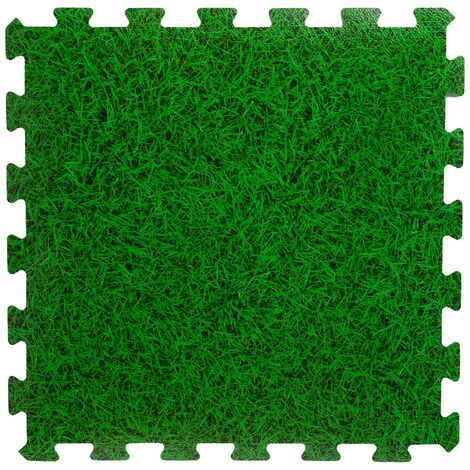 Tapis de sol modulable en mousse - 8 pièces - L 50 x l 50 cm - Vert - Livraison gratuite - Vert