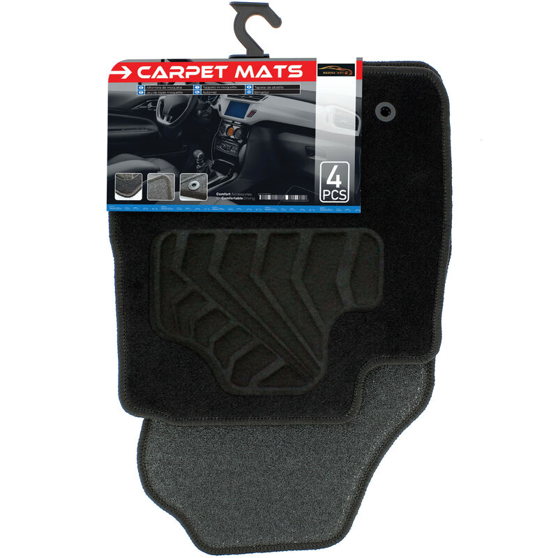 Habill-auto - Tapis de sol moquette sur mesure Ford Fiesta sup à 2013