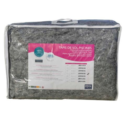 Tapis De Sol Piscine Hors Sol - 440x410cm - 110g/m² - Feutrine Piscine - Protection Liner - EDG