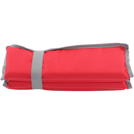 Tapis de sol pliable imperméable pour camping, pique-nique et plage - Doux et confortable - Rouge