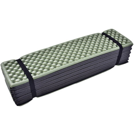 Tapis de sol pliable imperméable pour camping, plage et randonnée (Vert armée)