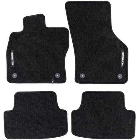 Tapis de sol pour VW Golf mk7 2012-2020 / Golf mk8 2019-2025 Velours Noir 4Pcs