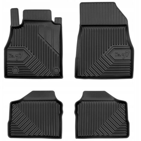 Tapis de sol, tapis de porte, tapis de porte en caoutchouc, bacs 77 pour Nissan Micra K14 à partir de 2016