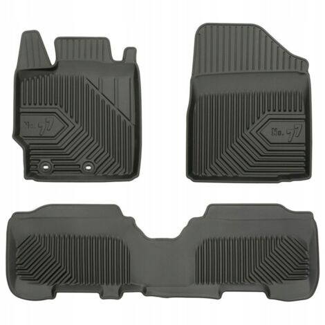 Tapis de sol, tapis d'essuie-glace, bacs en caoutchouc pour Toyota Yaris 2 (2005-2011) - 77