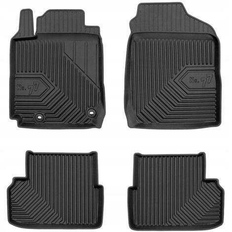 Tapis de sol, tapis d'essuie-glace et bacs en caoutchouc pour Toyota Celica 1999-2005 (77 pièces)