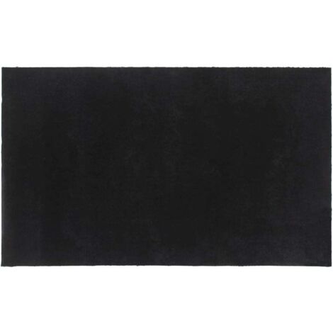 Tapis de sol，Tapis de porte noir 90x150 cm fibre de coco touffeté CFW160966