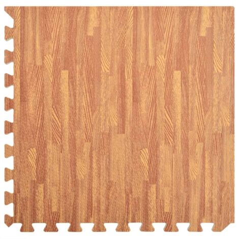 Tapis de sol,Tapis de sol 24 pcs Grain de bois 8,64㎡ Mousse EVA CFW113794