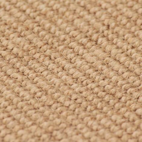 Tapis de sol,Tapis en jute avec support en latex 120x180 cm Naturel CFW540016