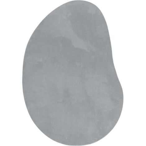 Tapis de sol，Tapis Gris 140 x 200 cm Polyester CFW313074