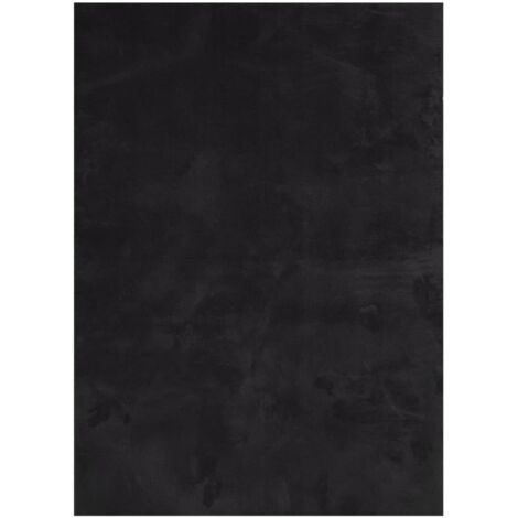 Tapis de sol，Tapis HUARTE à poils courts doux et lavable noir 200x280 cm CFW377413