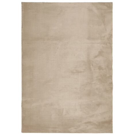 Tapis de sol,Tapis HUARTE à poils courts doux et lavable sable 160x230 cm CFW218651