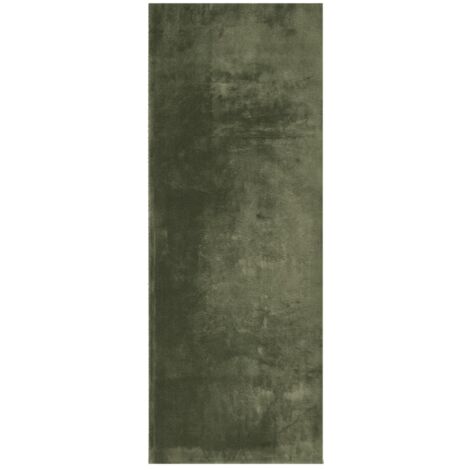 Tapis de sol，Tapis HUARTE à poils courts doux et lavable vert forêt 80x200cm CFW536589