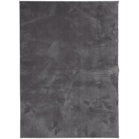 Tapis de sol,Tapis HUARTE à poils courts doux lavable anthracite 120x170 cm CFW112160