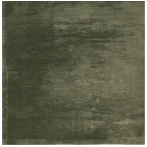 Tapis de sol,Tapis HUARTE à poils courts doux lavable vert forêt 120x120 cm CFW255809