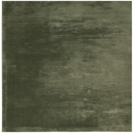 Tapis de sol,Tapis HUARTE à poils courts doux lavable vert forêt 240x240 cm CFW660303