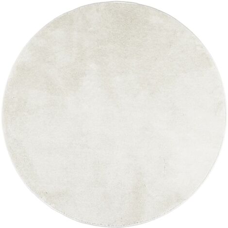 Tapis de sol，Tapis OVIEDO à poils courts crème Ø 120 cm CFW661929