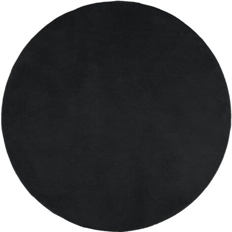 Tapis de sol，Tapis OVIEDO à poils courts noir Ø 120 cm CFW672220