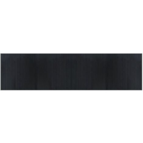 Tapis de sol，Tapis rectangulaire gris 100x400 cm bambou CFW686216