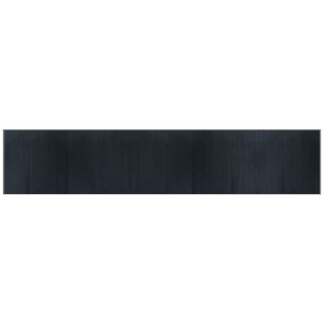 Tapis de sol，Tapis rectangulaire gris 100x500 cm bambou CFW125469