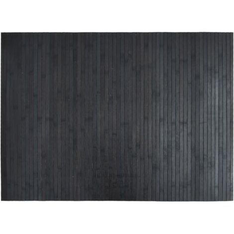 Tapis de sol，Tapis rectangulaire gris 70x100 cm bambou CFW139638