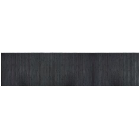 Tapis de sol，Tapis rectangulaire gris 70x300 cm bambou CFW746961