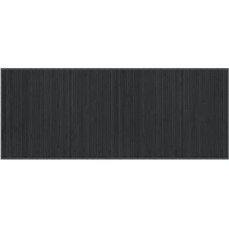 Tapis de sol，Tapis rectangulaire gris 80x200 cm bambou CFW179769
