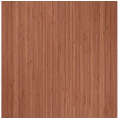 Tapis de sol，Tapis rectangulaire marron 100x100 cm bambou CFW337360